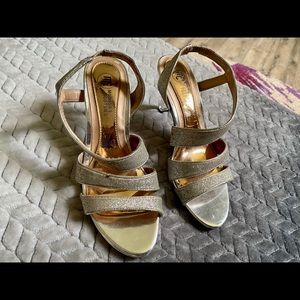 Mootsies Tooties Silver Sparkle Heels